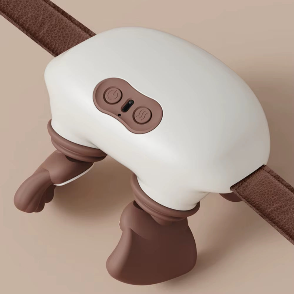 Bionic Neck Shoulder Massager Heated Back Massagers Electric Kneading Muscles Massage Pillow Neck Waist Leg Body 3-Level Modes