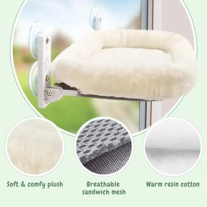 Pet Products Cat Hammock Window Habitat Cat Sunbathing Glass Hanging Suction Cup Balcony Pet Nests